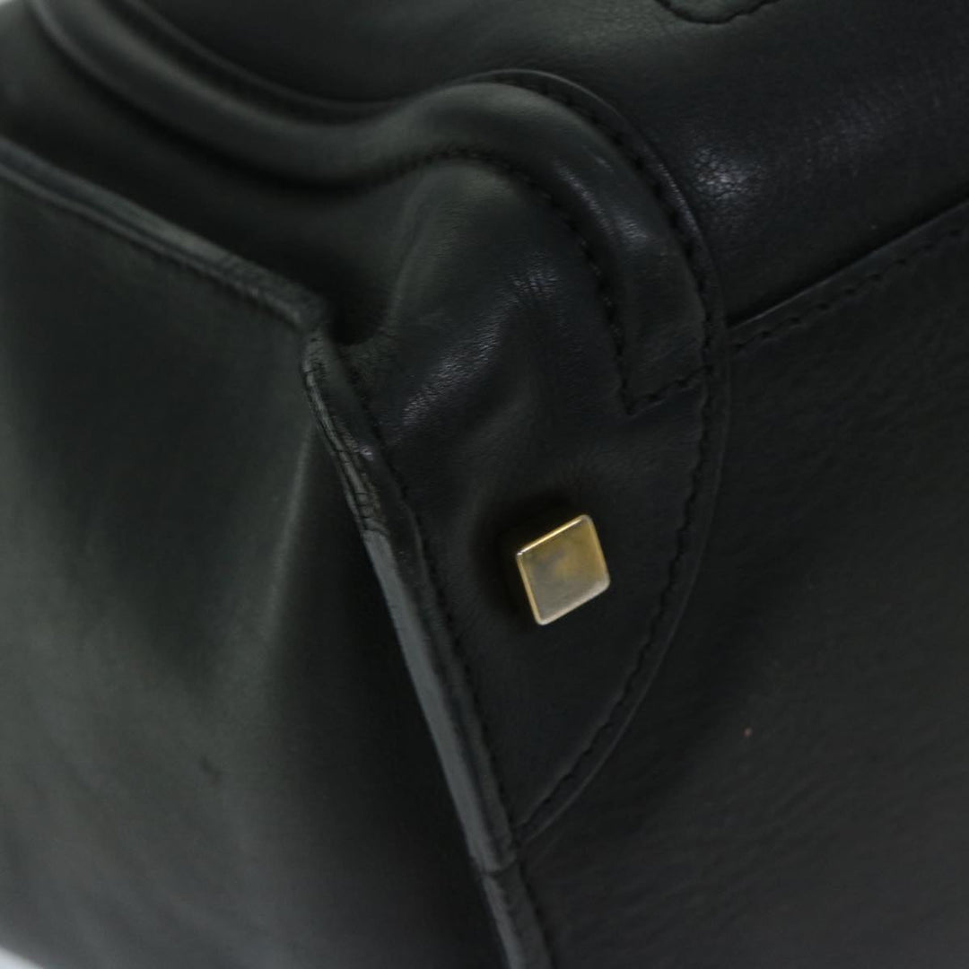 Celine Luggage Phantom Tote Bag Leather Black  hk1138