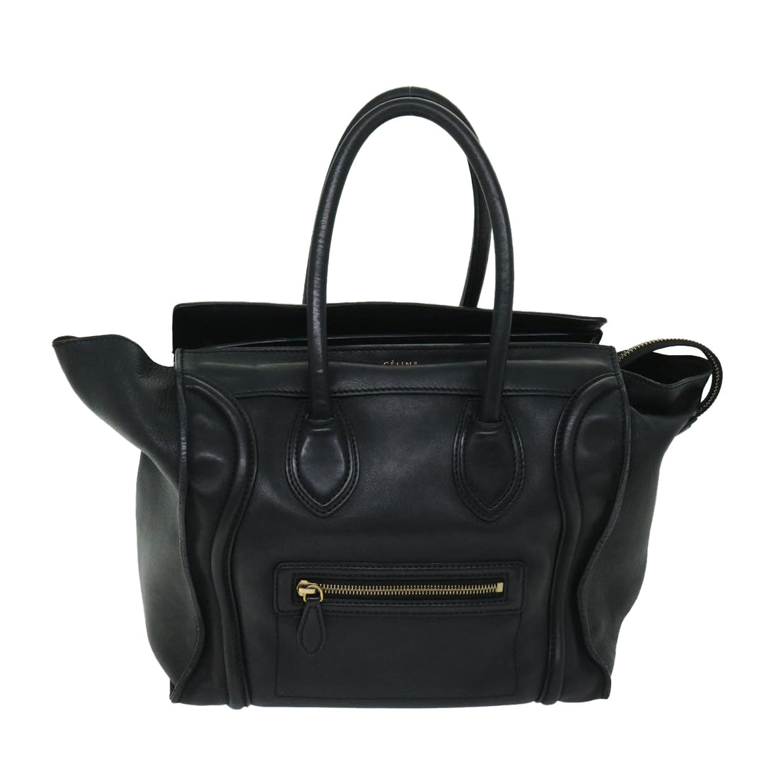 Celine Luggage Phantom Tote Bag Leather Black  hk1138