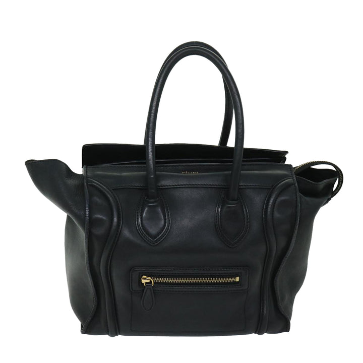 Celine Luggage Phantom Tote Bag Leather Black  hk1138