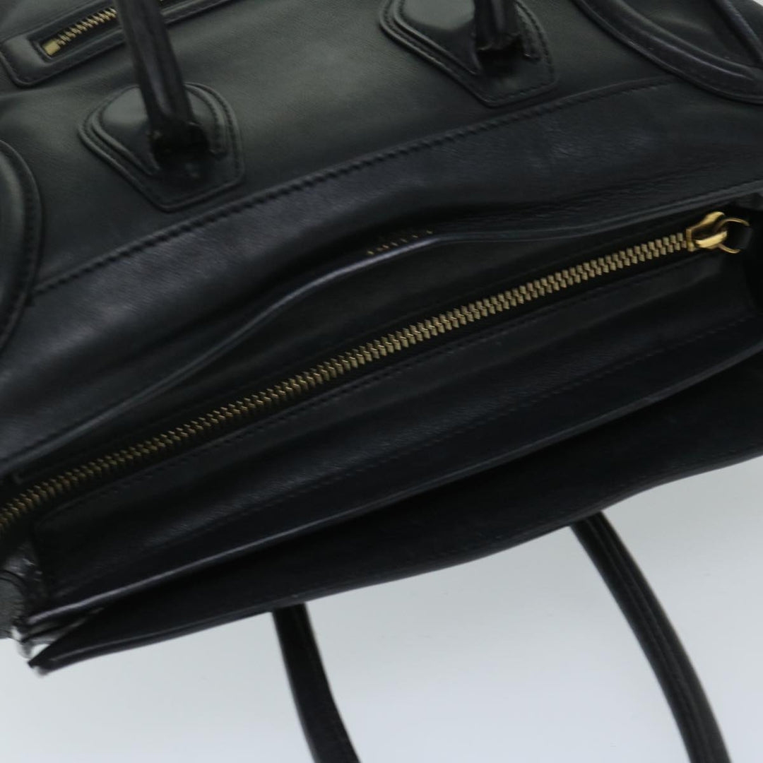 Celine Luggage Phantom Tote Bag Leather Black  hk1138