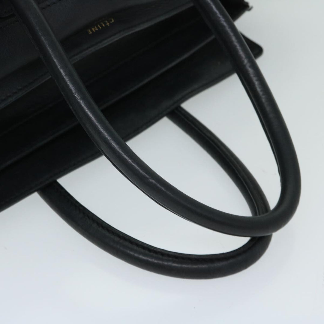 Celine Luggage Phantom Tote Bag Leather Black  hk1138