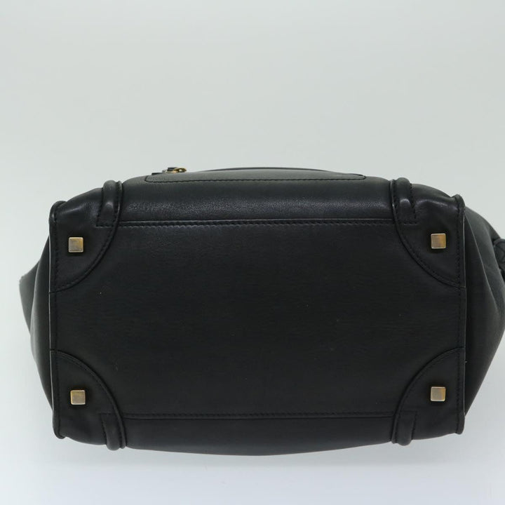Celine Luggage Phantom Tote Bag Leather Black  hk1138