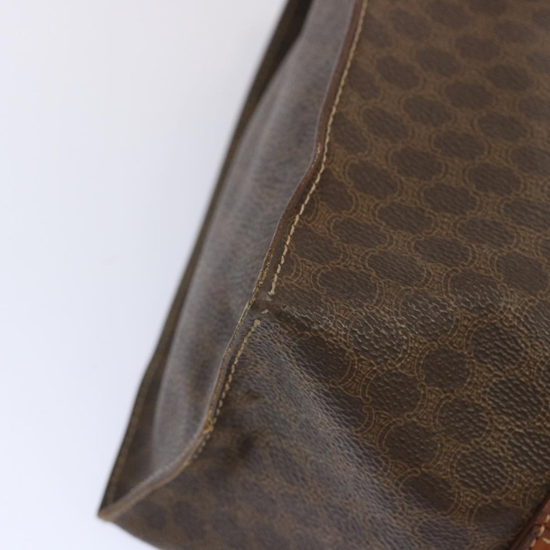 Celine Macadam Canvas Tote Bag PVC Brown Auth hk1145