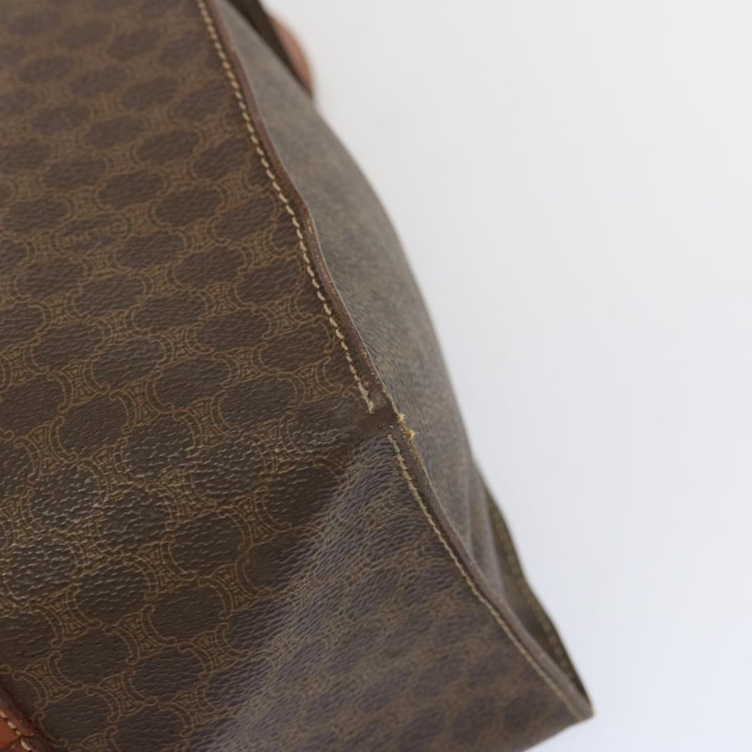 Celine Macadam Canvas Tote Bag PVC Brown Auth hk1145