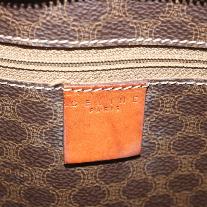 Celine Macadam Canvas Tote Bag PVC Brown Auth hk1145