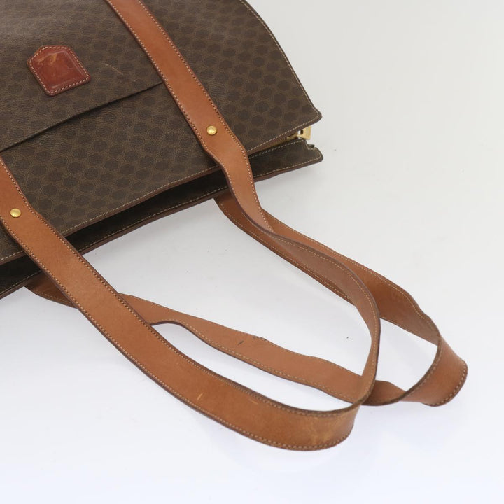 Celine Macadam Canvas Tote Bag PVC Brown Auth hk1145