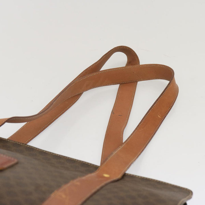 Celine Macadam Canvas Tote Bag PVC Brown Auth hk1145