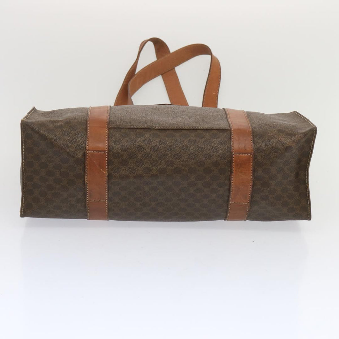 Celine Macadam Canvas Tote Bag PVC Brown Auth hk1145