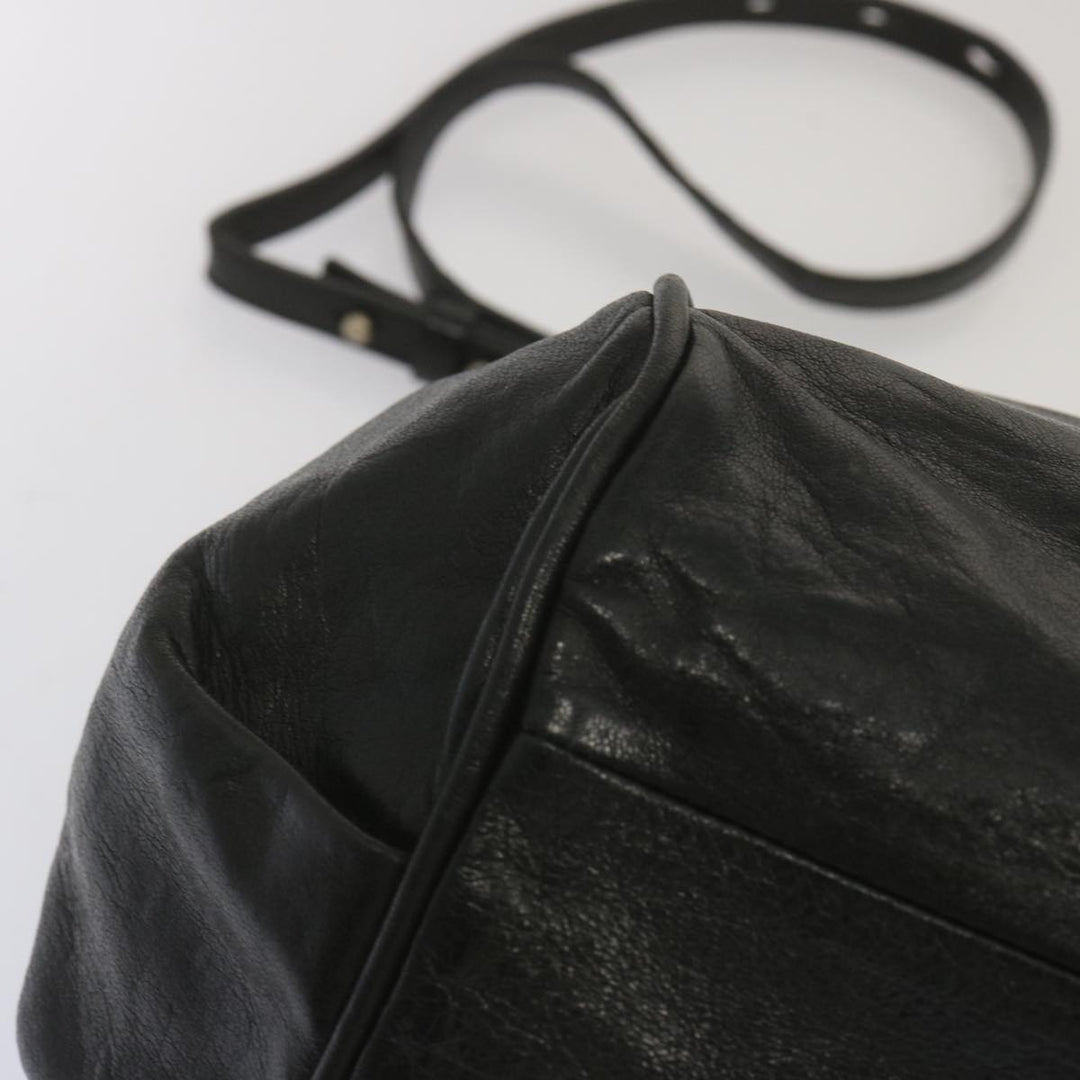 Chloe Etel Hand Bag Leather 2way Black hk1154