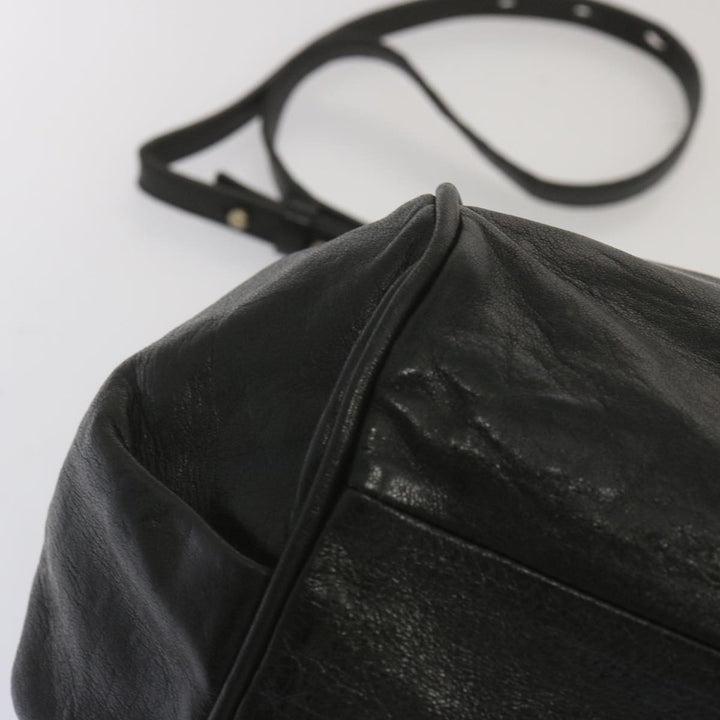 Chloe Etel Hand Bag Leather 2way Black hk1154