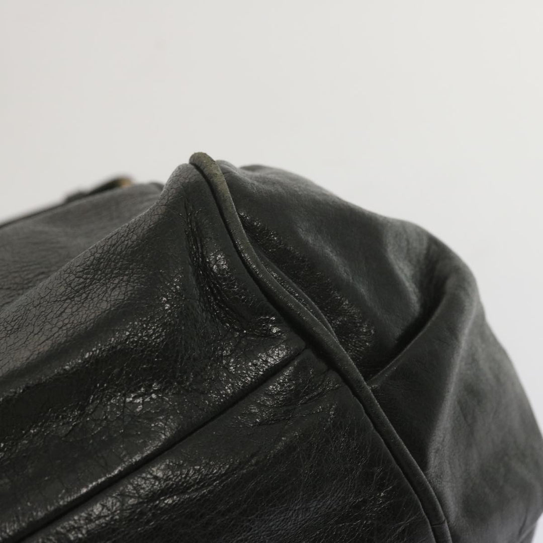 Chloe Etel Hand Bag Leather 2way Black hk1154