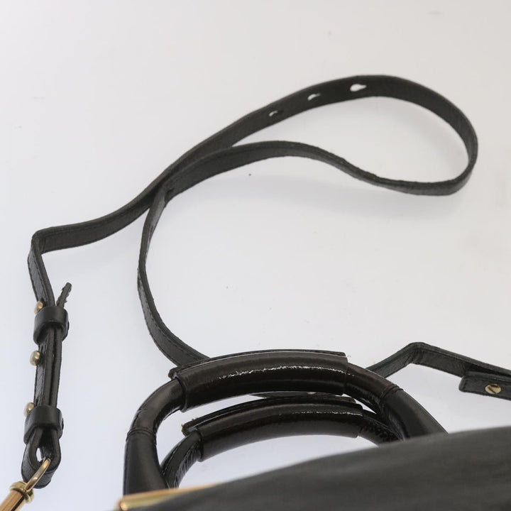 Chloe Etel Hand Bag Leather 2way Black hk1154