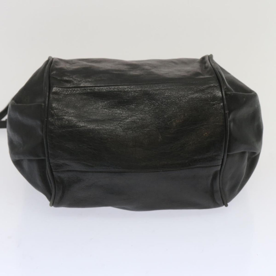 Chloe Etel Hand Bag Leather 2way Black hk1154