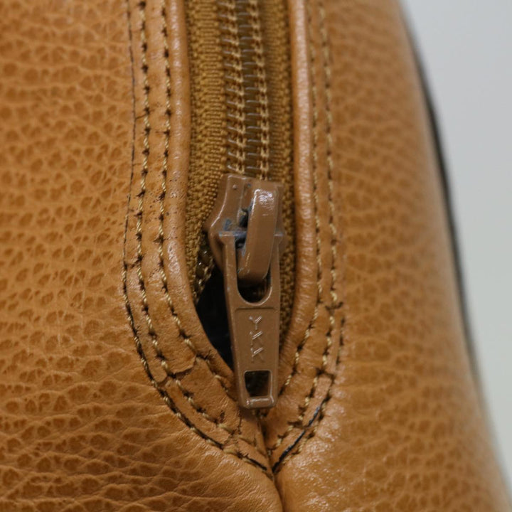 CHRISTIAN Top quality Dior Shoulder Bag Leather Brown Auth hk1183