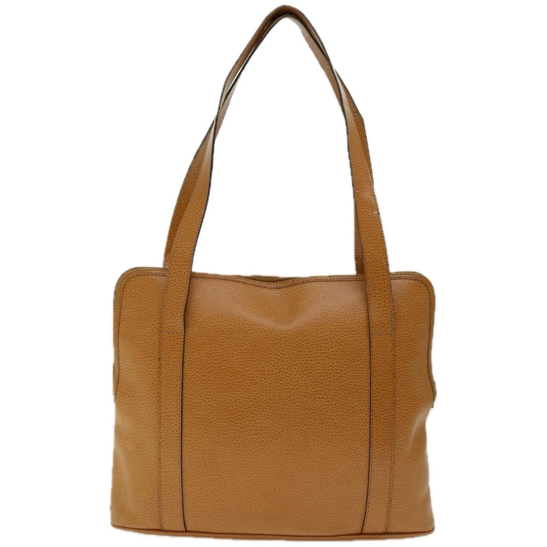 CHRISTIAN Top quality Dior Shoulder Bag Leather Brown Auth hk1183