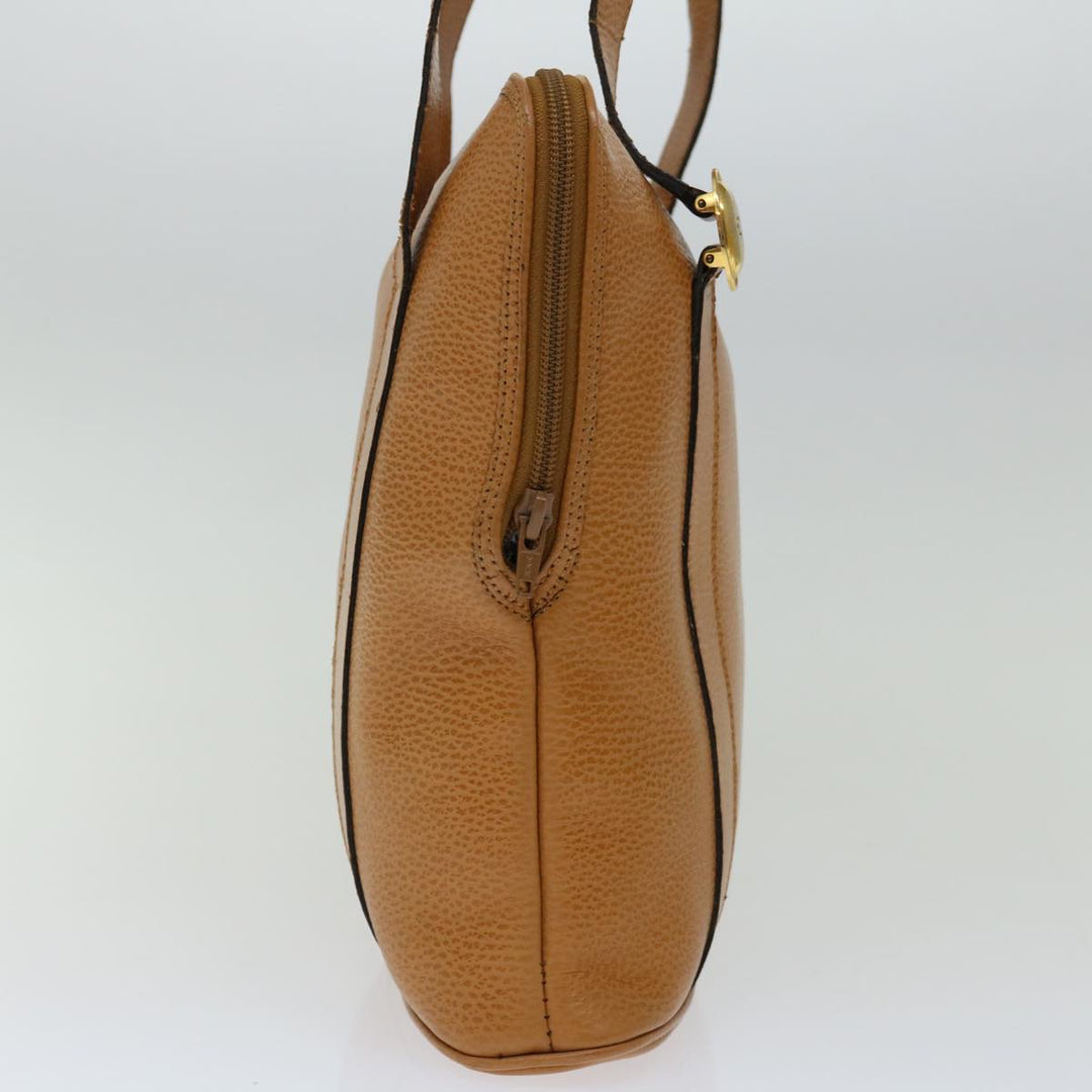 CHRISTIAN Top quality Dior Shoulder Bag Leather Brown Auth hk1183