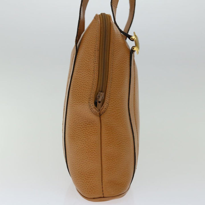 CHRISTIAN Top quality Dior Shoulder Bag Leather Brown Auth hk1183