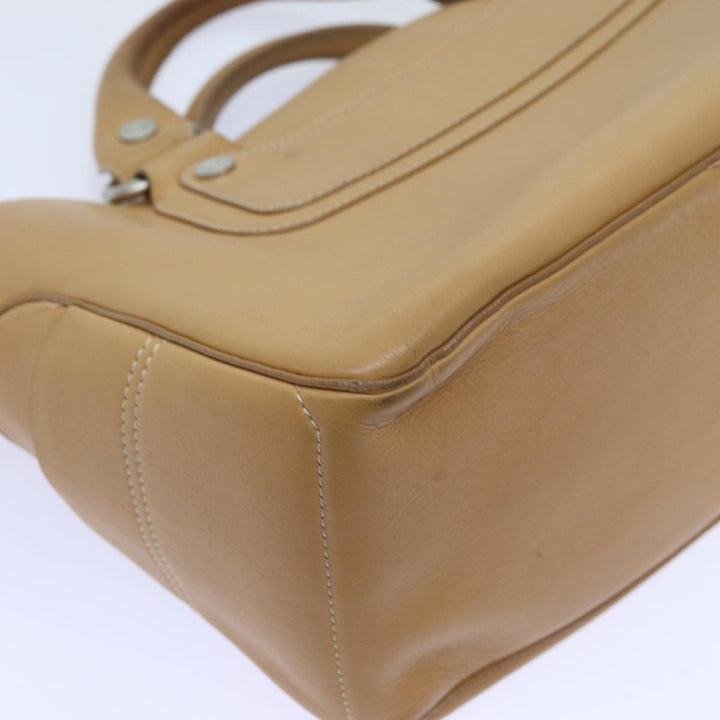 Celine Boogie Hand Bag Leather Beige  hk1218