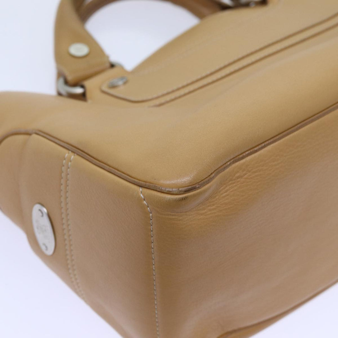 Celine Boogie Hand Bag Leather Beige  hk1218