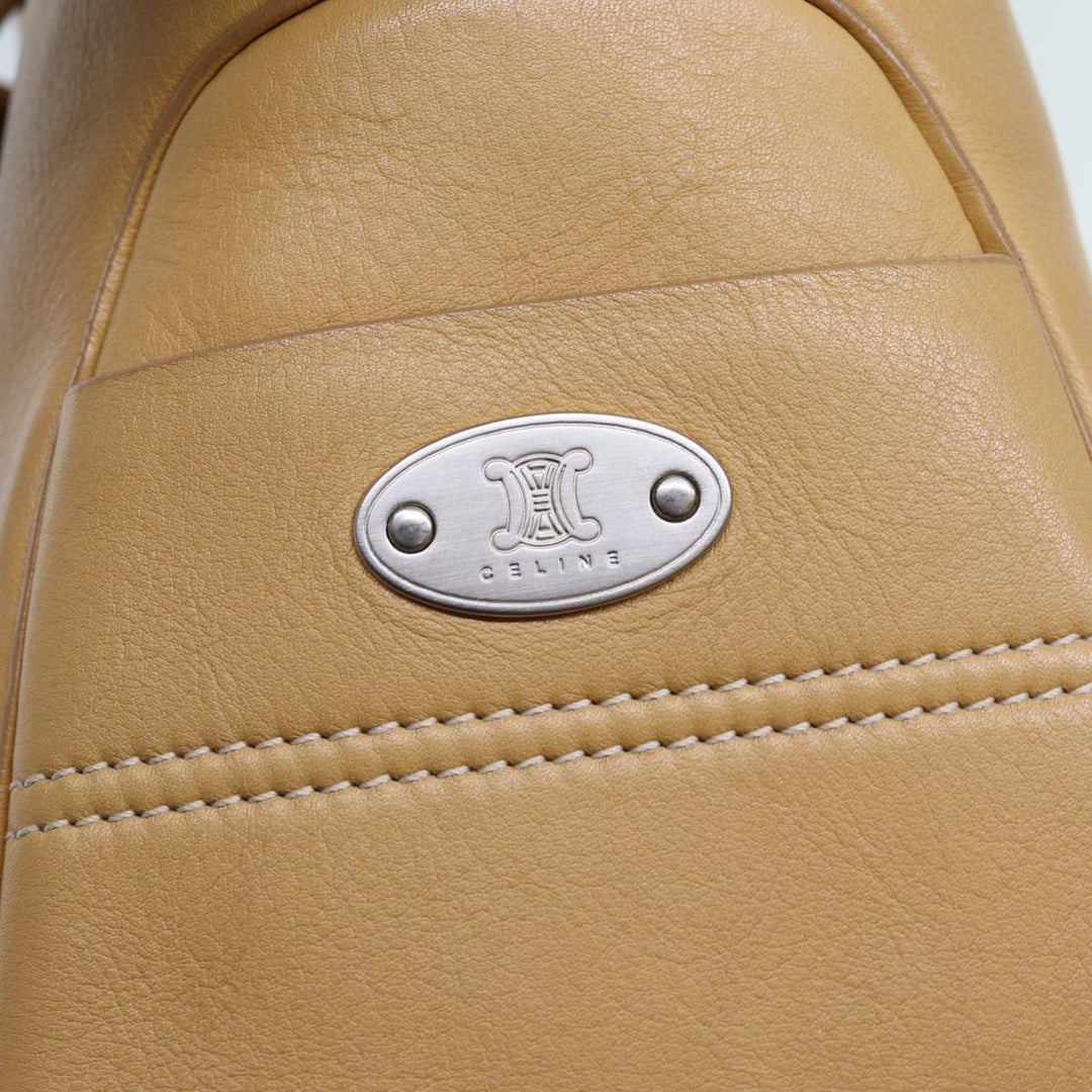 Celine Boogie Hand Bag Leather Beige  hk1218