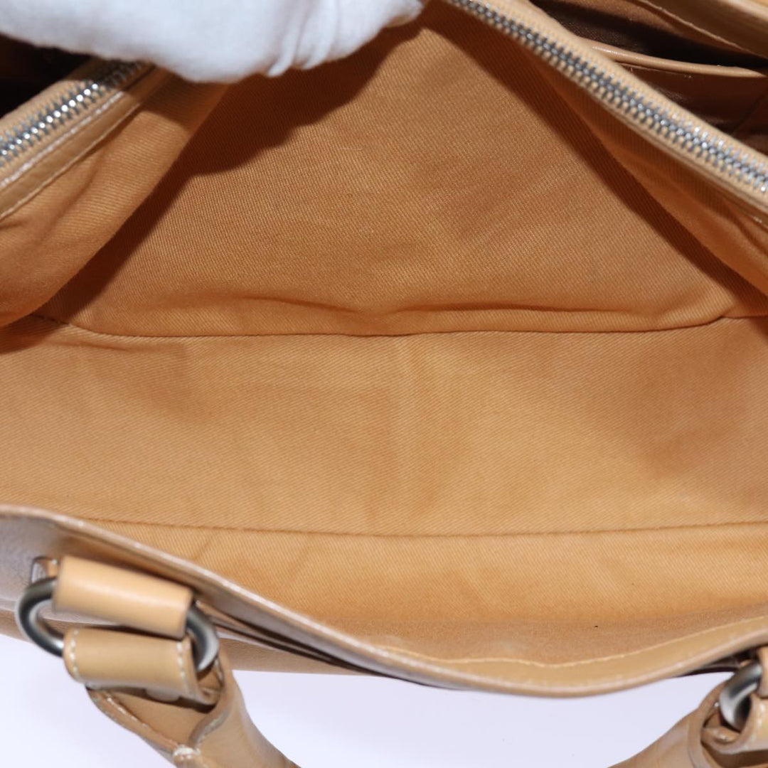 Celine Boogie Hand Bag Leather Beige  hk1218