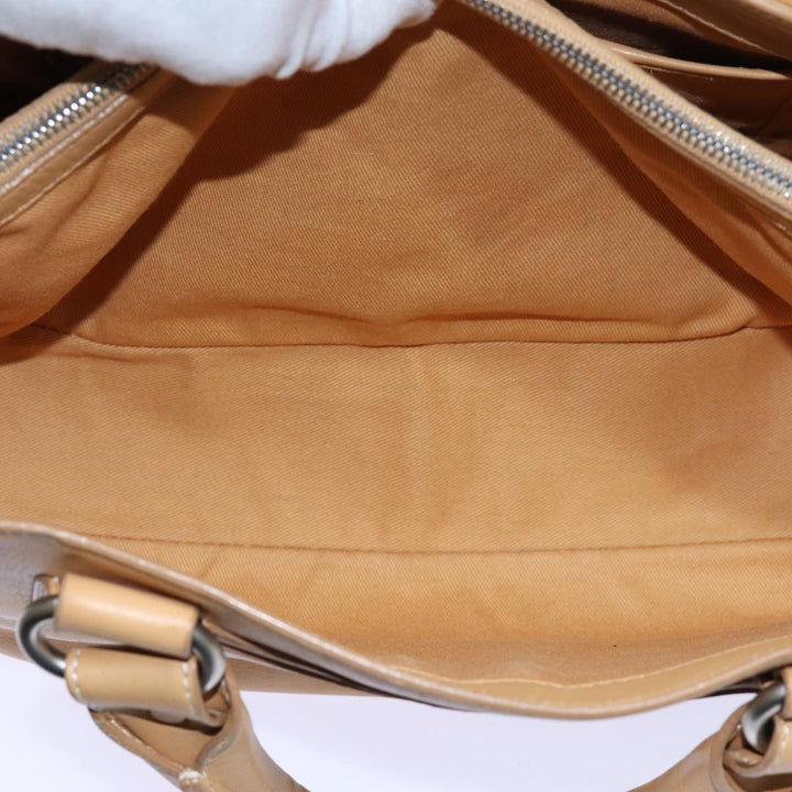 Celine Boogie Hand Bag Leather Beige  hk1218
