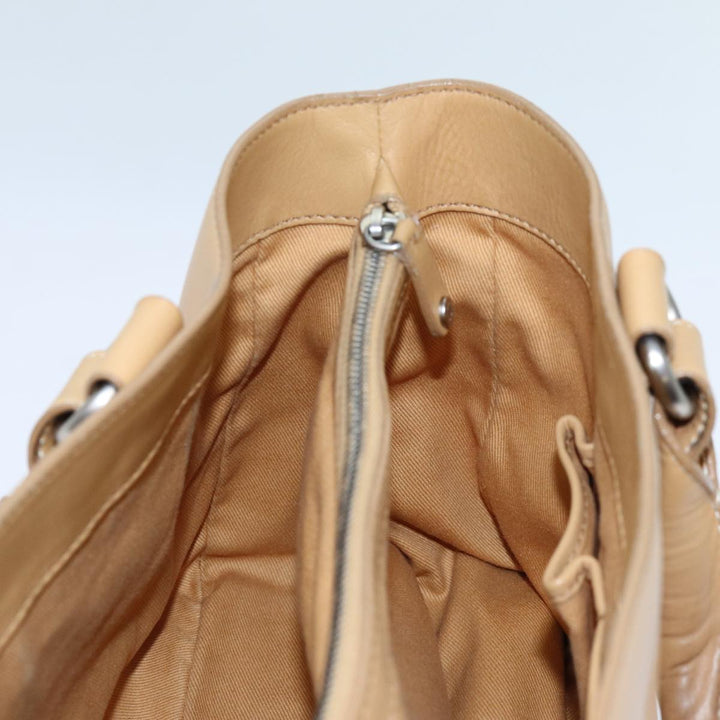 Celine Boogie Hand Bag Leather Beige  hk1218