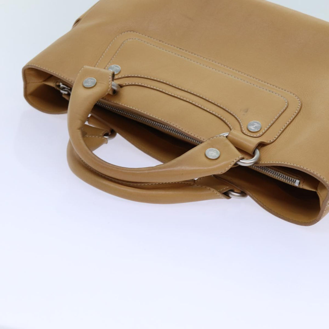 Celine Boogie Hand Bag Leather Beige  hk1218