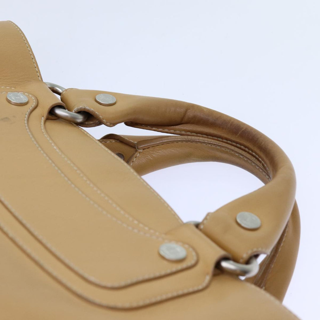 Celine Boogie Hand Bag Leather Beige  hk1218
