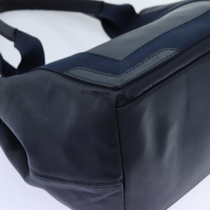 Top Quality Balenciaga Cabas Hand Bag Leather Navy Auth hk1228