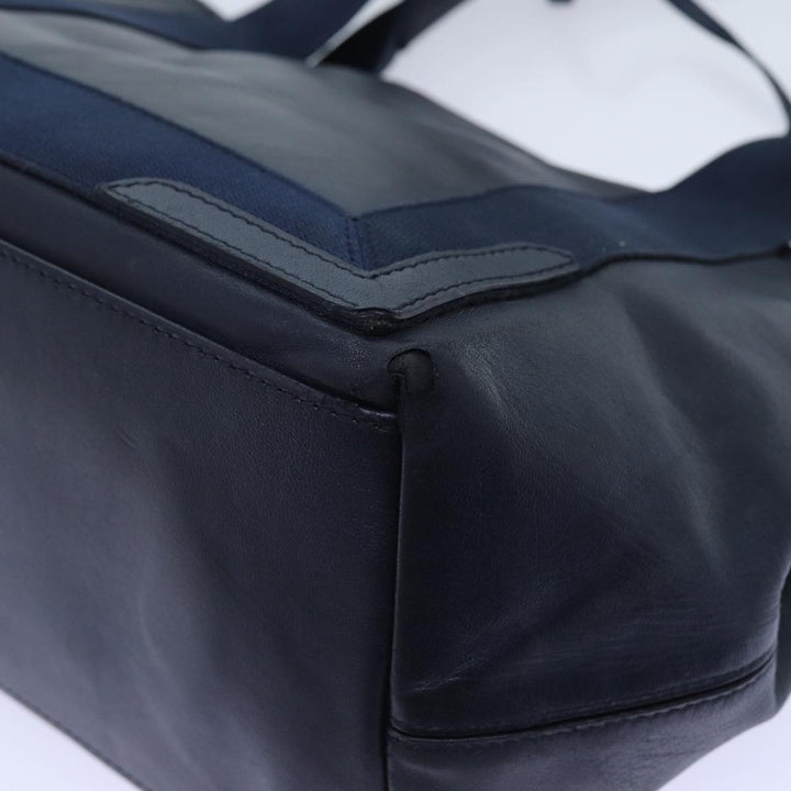 Top Quality Balenciaga Cabas Hand Bag Leather Navy Auth hk1228