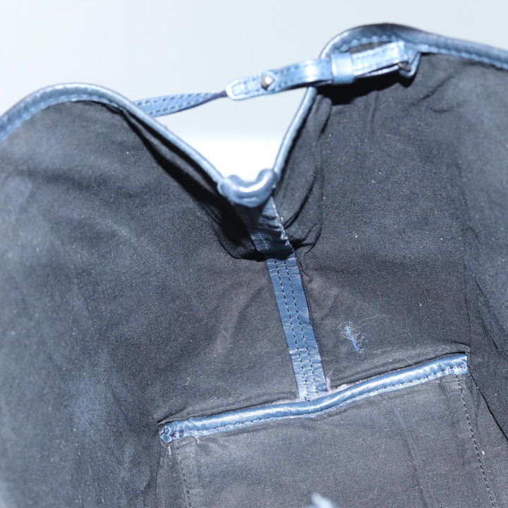 Top Quality Balenciaga Cabas Hand Bag Leather Navy Auth hk1228