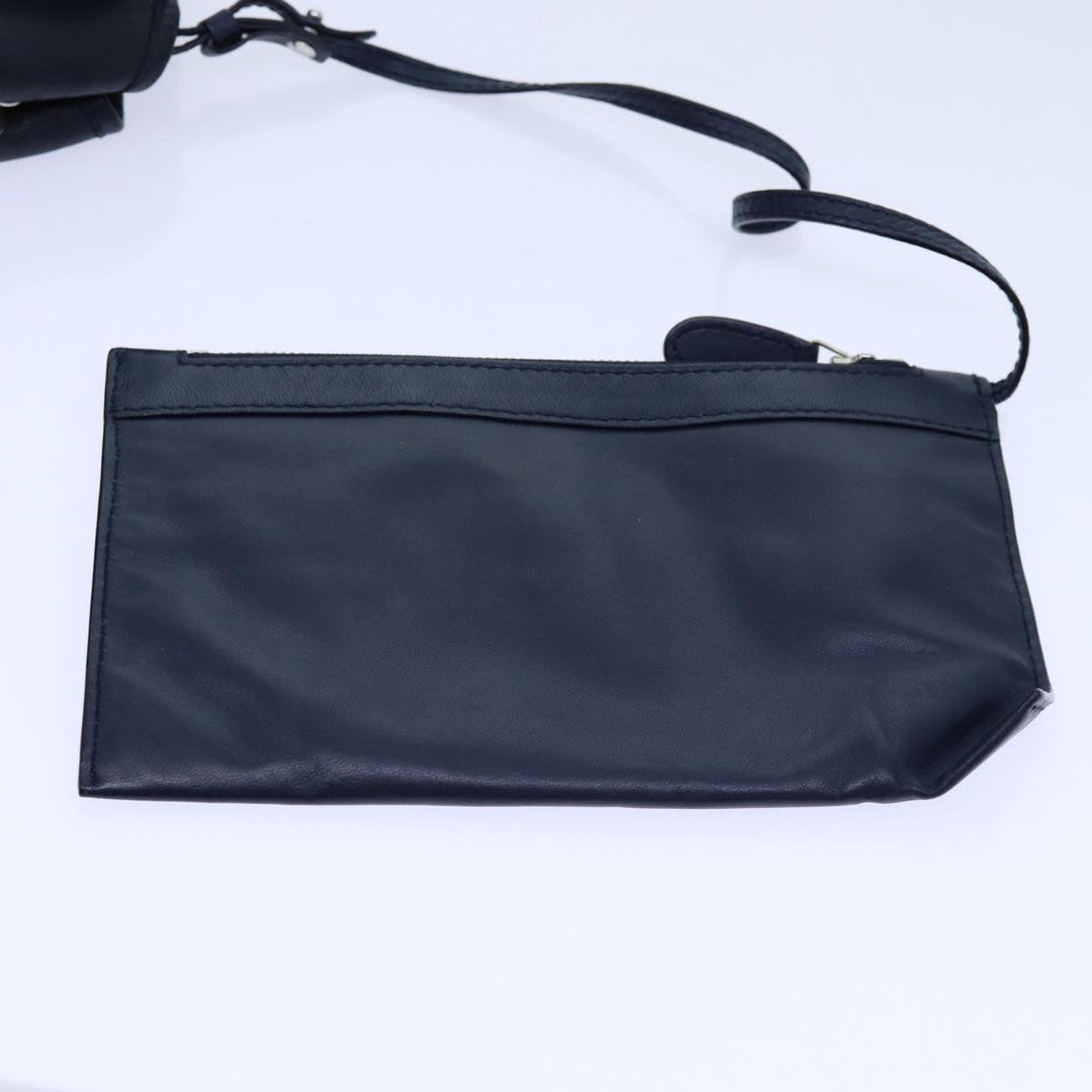 Top Quality Balenciaga Cabas Hand Bag Leather Navy Auth hk1228