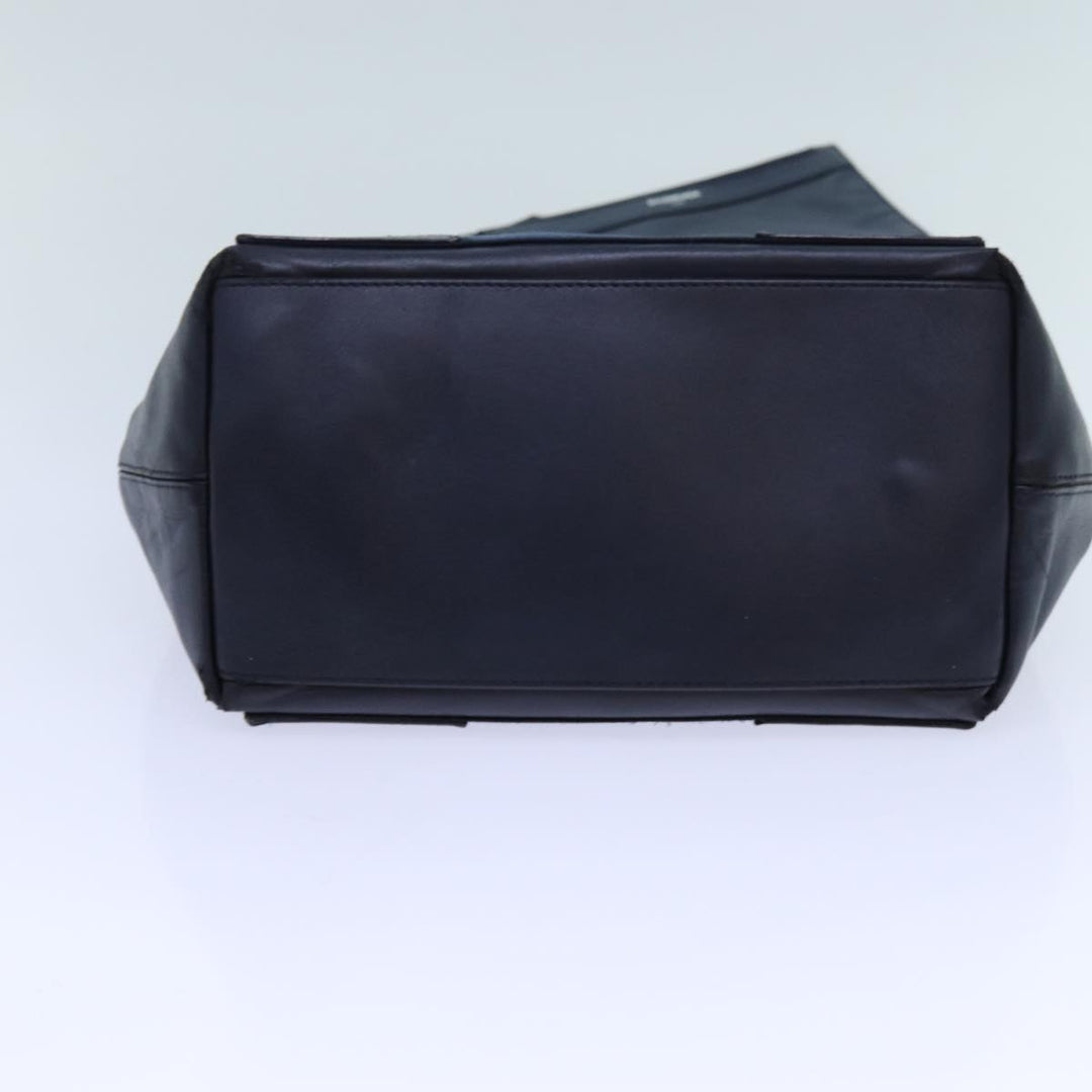 Top Quality Balenciaga Cabas Hand Bag Leather Navy Auth hk1228
