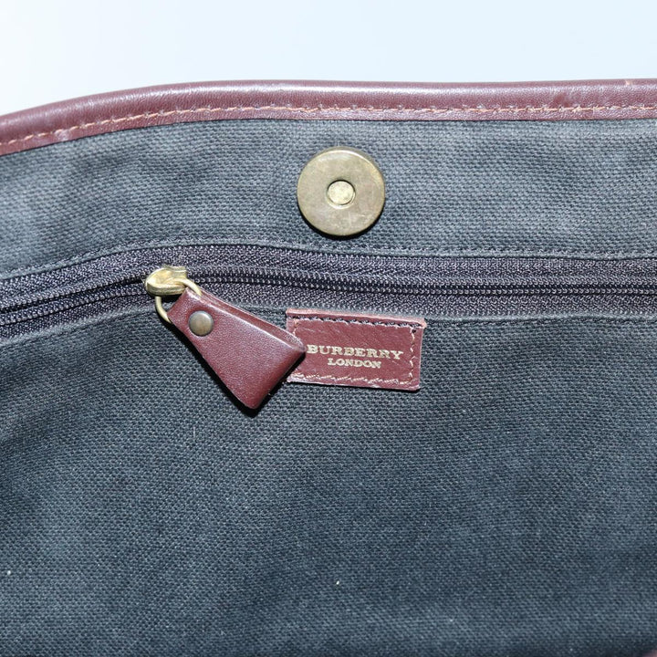Top Quality Burberry Nova Check Shoulder Bag PVC Beige Auth hk1237