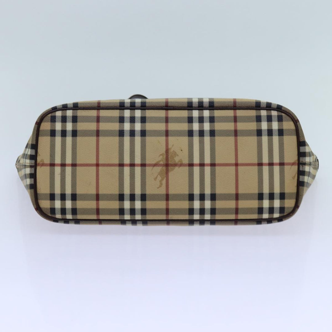 Top Quality Burberry Nova Check Shoulder Bag PVC Beige Auth hk1237