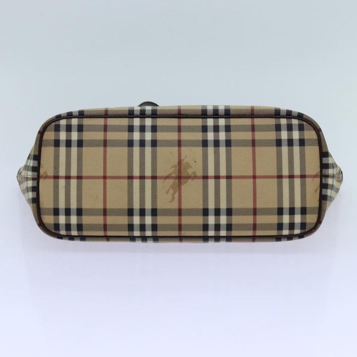 Top Quality Burberry Nova Check Shoulder Bag PVC Beige Auth hk1237