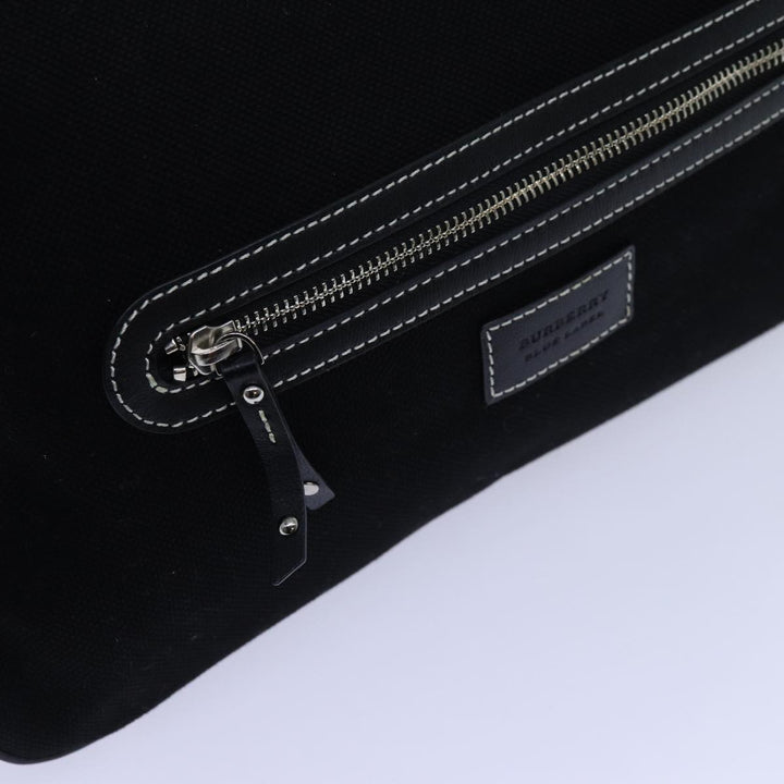 Burberry Blue Label Shoulder Bag Canvas Black Auth hk1263
