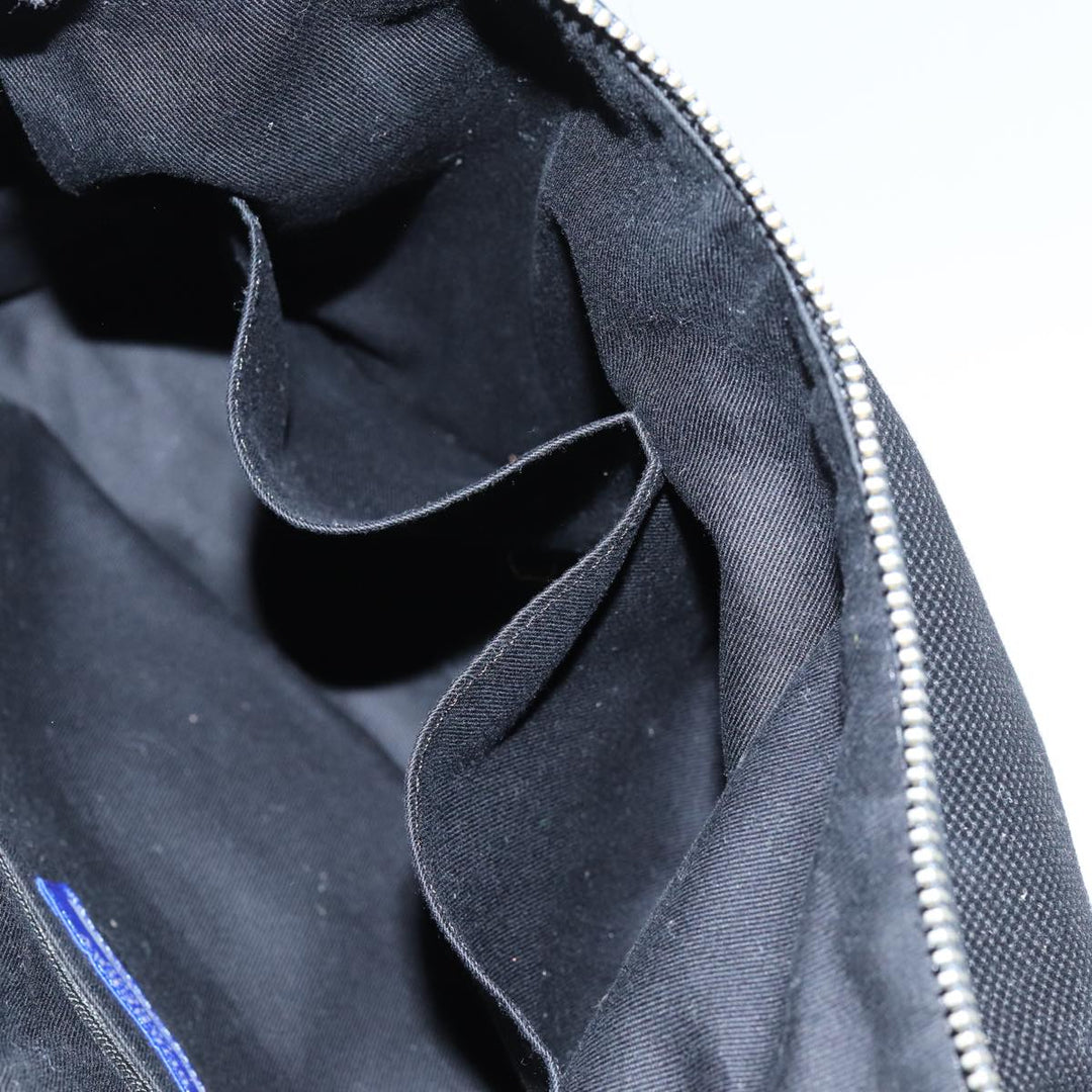 Burberry Blue Label Shoulder Bag Canvas Black Auth hk1263