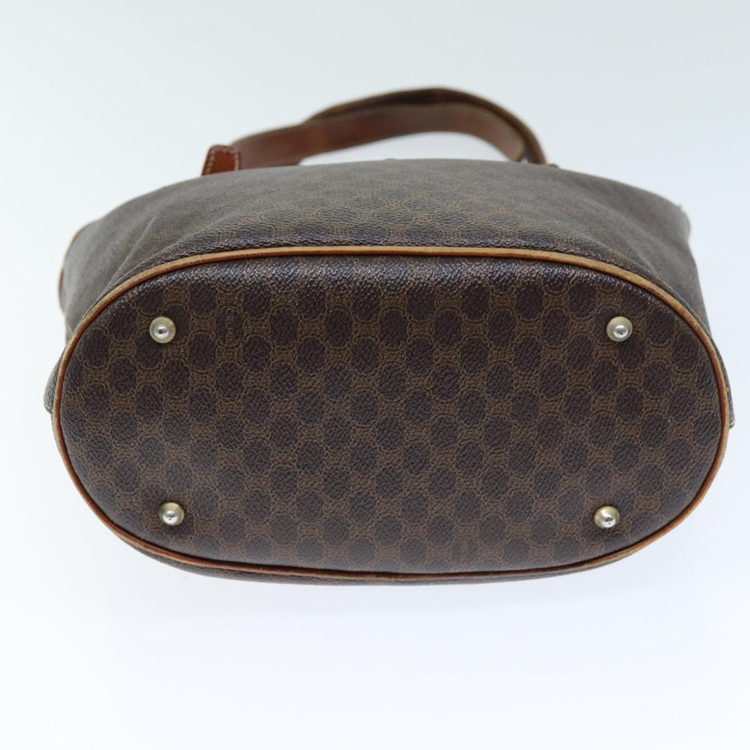 Celine Macadam Canvas Tote Bag PVC Brown Auth hk1312