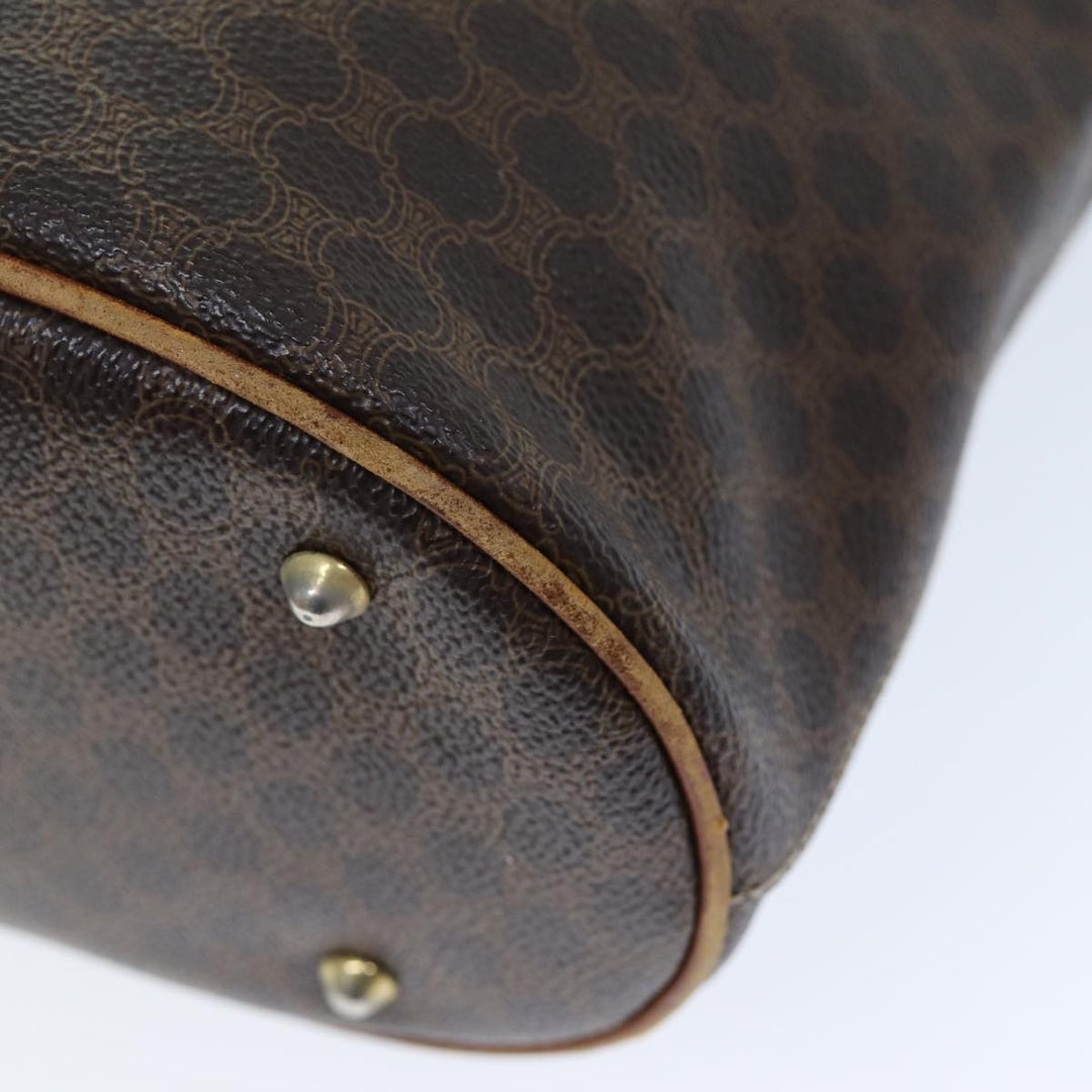 Celine Macadam Canvas Tote Bag PVC Brown Auth hk1312