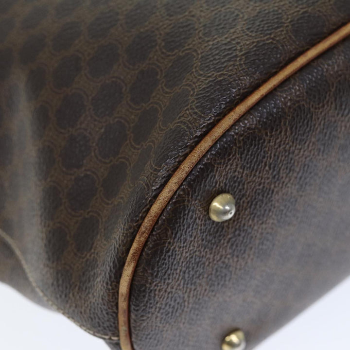 Celine Macadam Canvas Tote Bag PVC Brown Auth hk1312