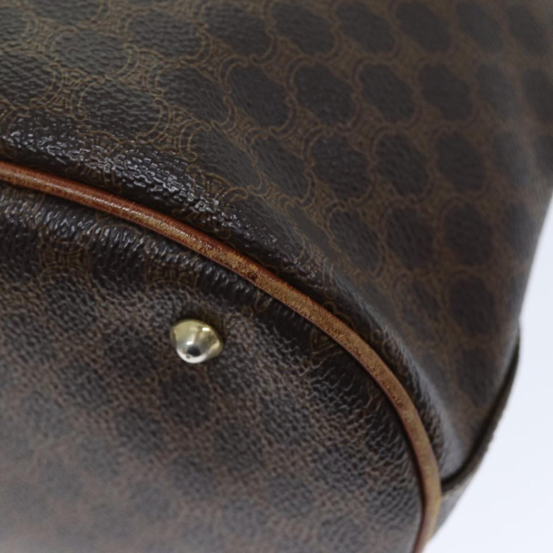 Celine Macadam Canvas Tote Bag PVC Brown Auth hk1312