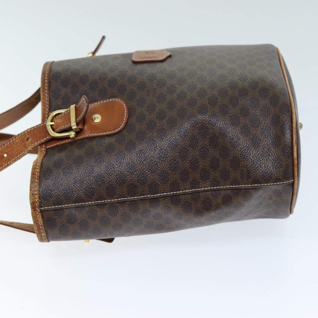 Celine Macadam Canvas Tote Bag PVC Brown Auth hk1312