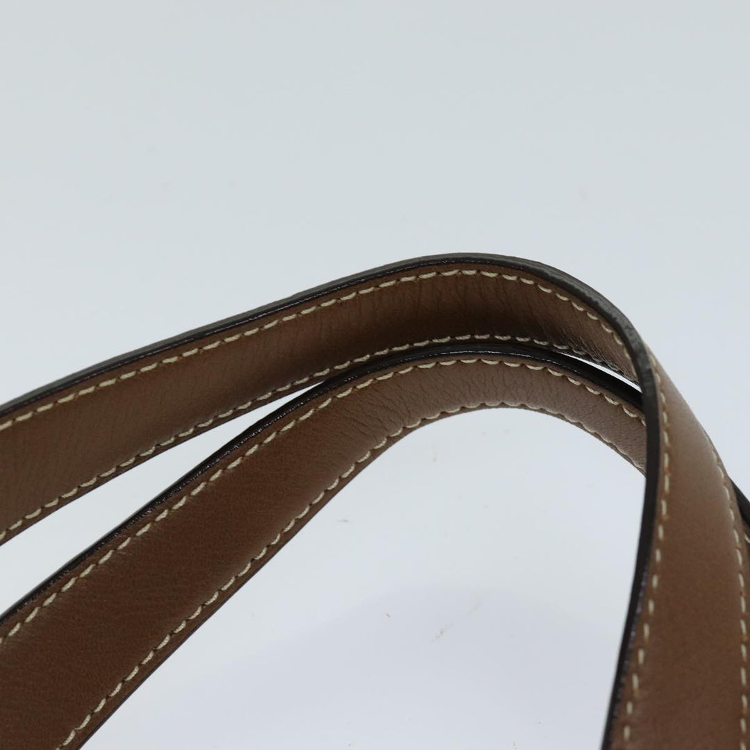 Burberry Nova Check Reversible Tote Bag Nylon Beige Auth hk1321