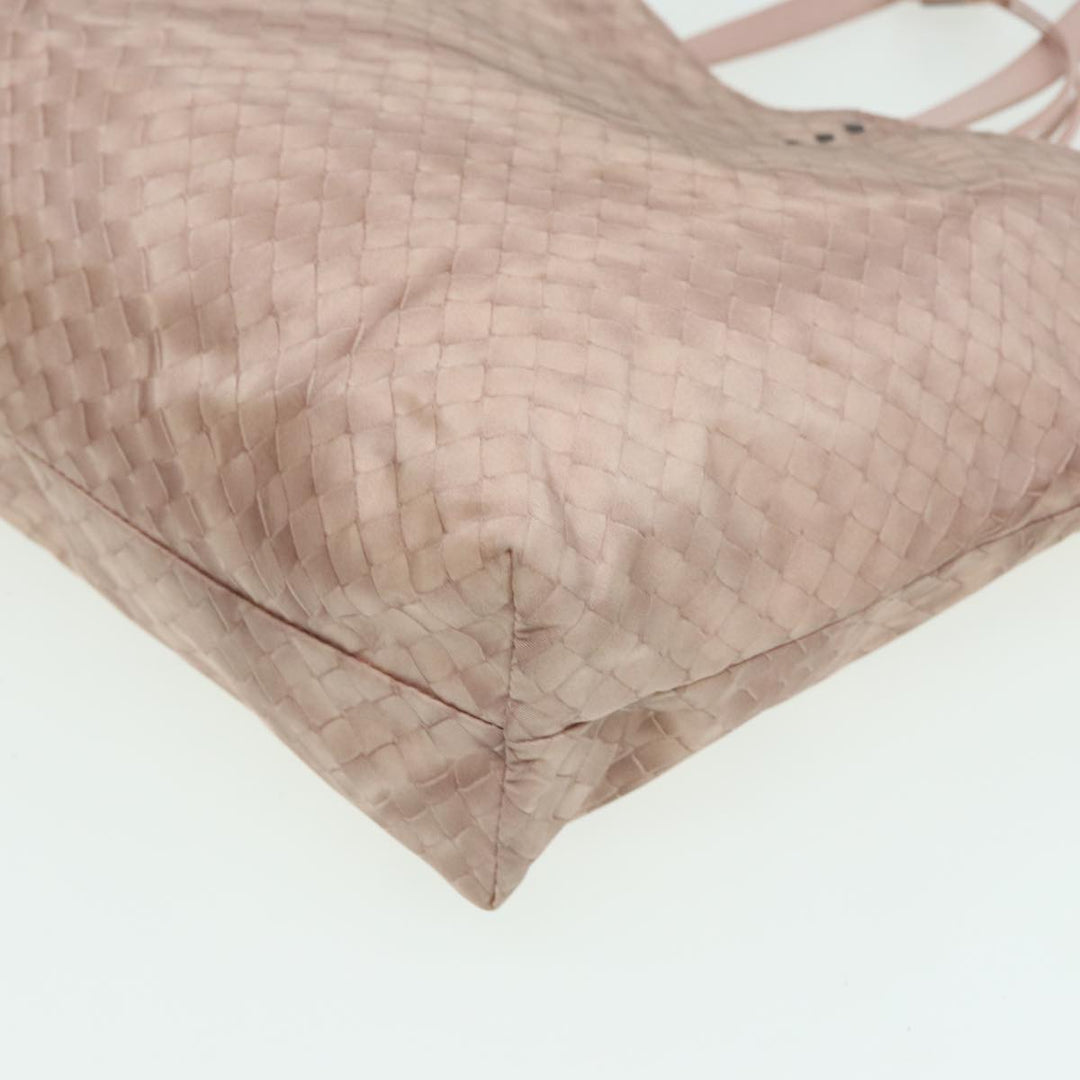 Bottega veneta Tote Bag Nylon Pink Auth hk1382