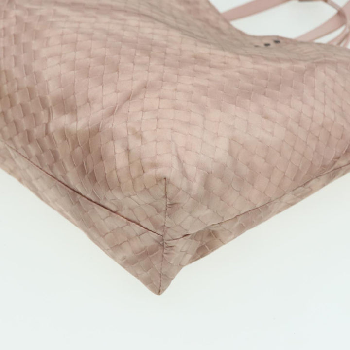 Bottega veneta Tote Bag Nylon Pink Auth hk1382