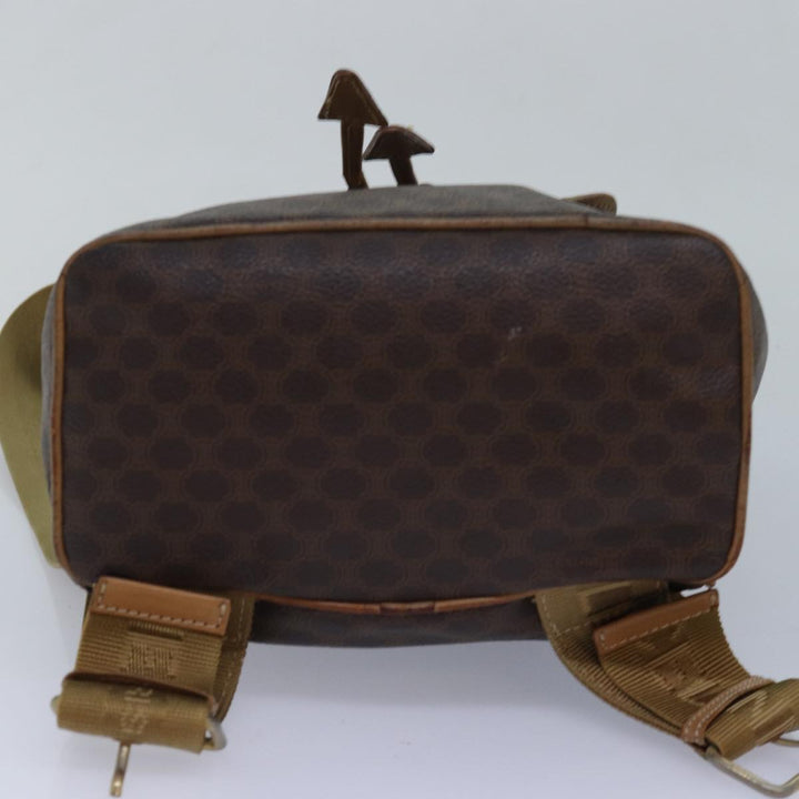 Top Quality Celine Macadam Canvas Backpack PVC Brown Auth hk1383