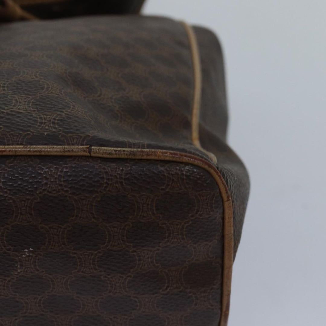 Top Quality Celine Macadam Canvas Backpack PVC Brown Auth hk1383