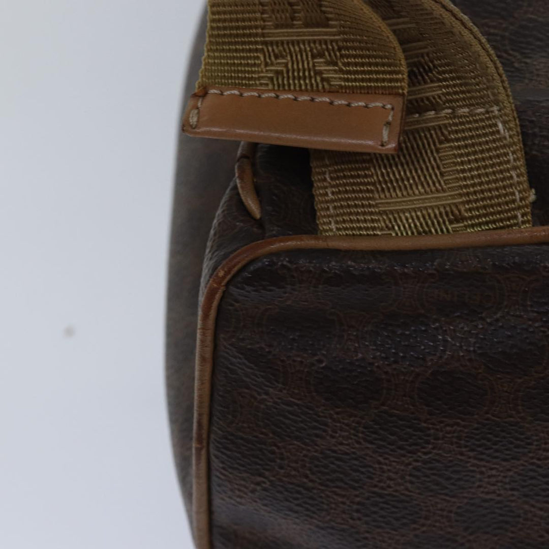 Top Quality Celine Macadam Canvas Backpack PVC Brown Auth hk1383